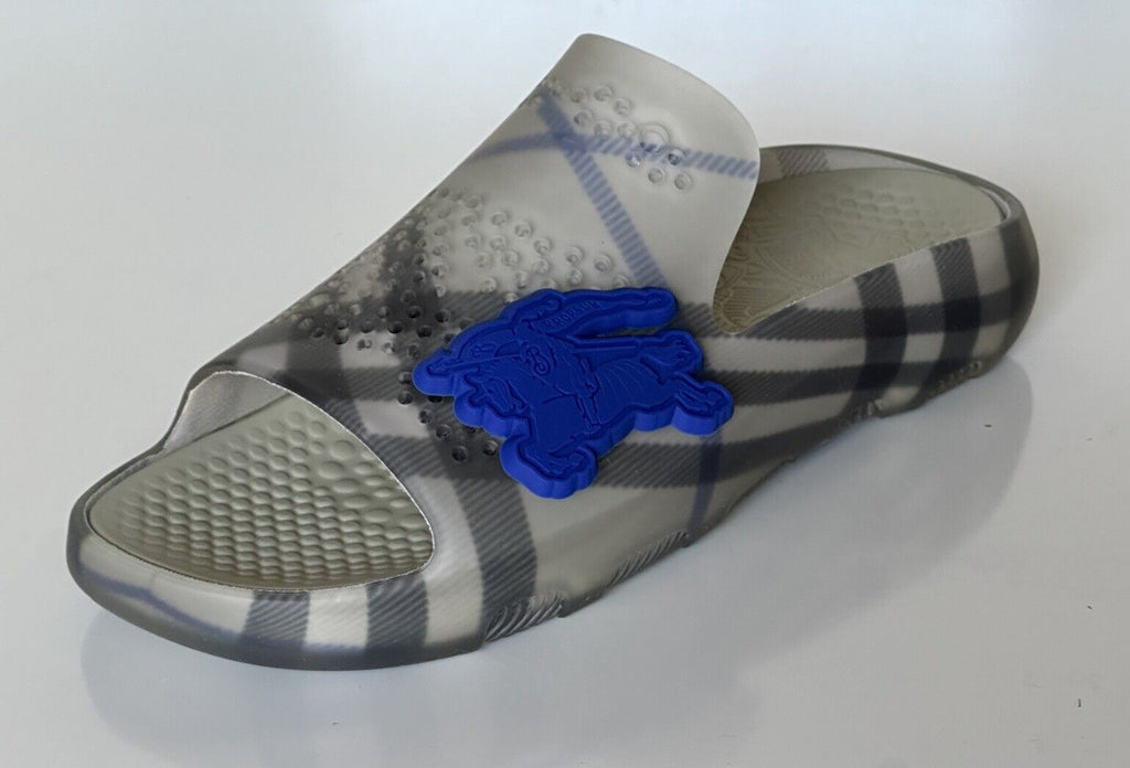 Burberry Mens Stingray Rubber Lichen IP Check Sandals 14 (47) 8088962 NIB $550