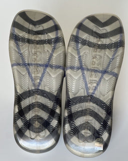 Burberry Mens Stingray Rubber Lichen IP Check Sandals 14 (47) 8088962 NIB $550