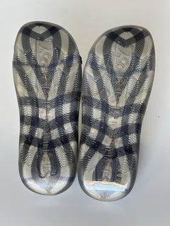 Burberry Mens Stingray Rubber Lichen IP Check Sandals 14 (47) 8088962 NIB $550