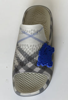 Burberry Mens Stingray Rubber Lichen IP Check Sandals 14 (47) 8088962 NIB $550