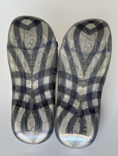Burberry Womens Stingray Rubber Lichen IP Check Sandals 10 (40) 8088959 NIB $570