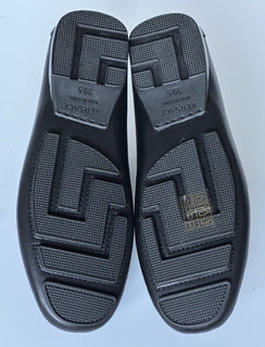 VERSACE Medusa Men's Black Leather Driver Shoes 6.5 US (39.5 Euro) DSU6014S NIB