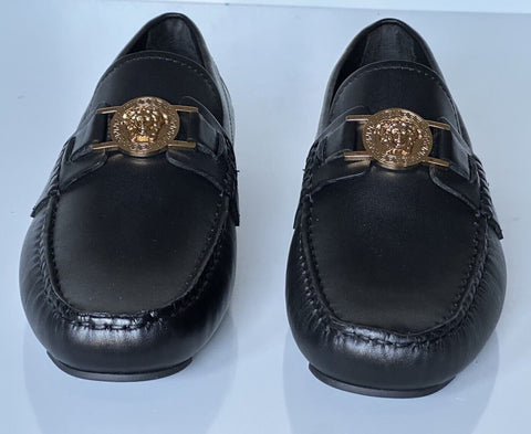 VERSACE Medusa Men's Black Leather Driver Shoes 6 US (39 Euro) DSU6014S NIB