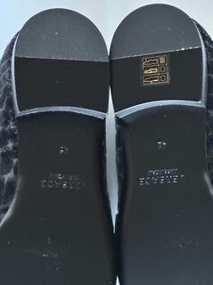 VERSACE Men's Black Velvet Loafers Shoes 9 US (42 Euro) Italy 1003792 NIB $795