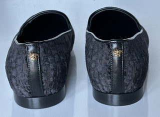 VERSACE Men's Black Velvet Loafers Shoes 12 US (45 Euro) Italy 1003792 NIB $795