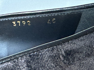 VERSACE Men's Black Velvet Loafers Shoes 12 US (45 Euro) Italy 1003792 NIB $795