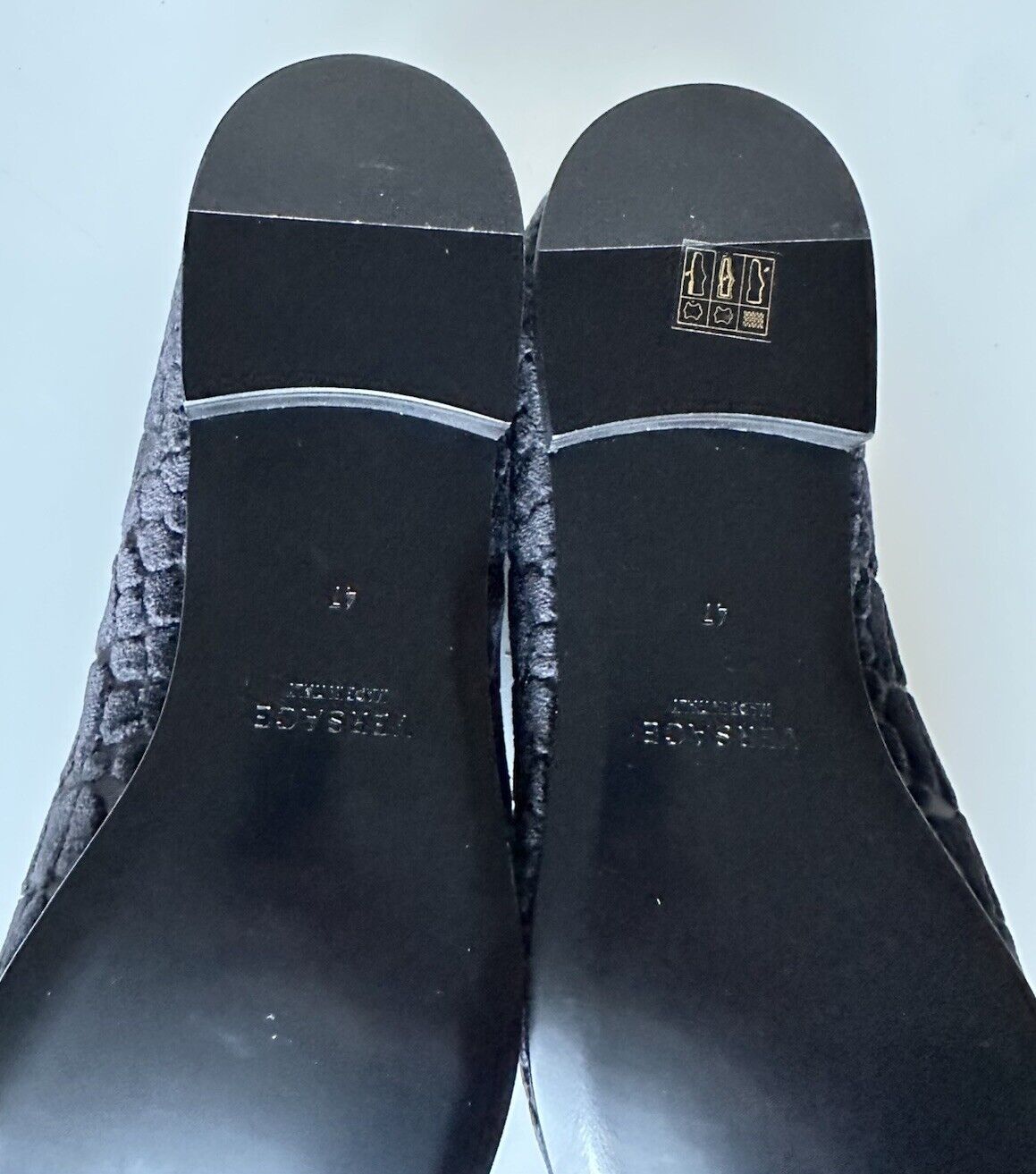 VERSACE Men's Black Suede Loafers Shoes 14 US (47 Euro) Italy 1003792 NIB $795