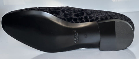 VERSACE Men's Black Velvet Loafers Shoes 13 US (46 Euro) Italy 1003792 NIB $795