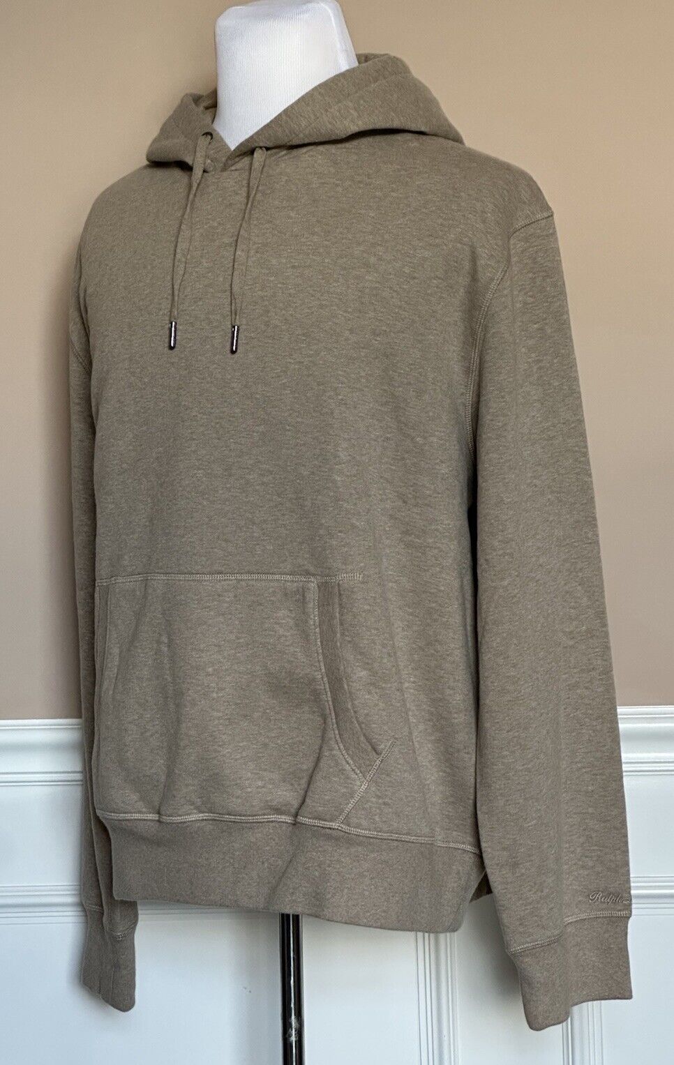 Ralph Lauren Purple Label Men’s Cotton Brown Sweatshirt with Hoodie 2XL NWT $895