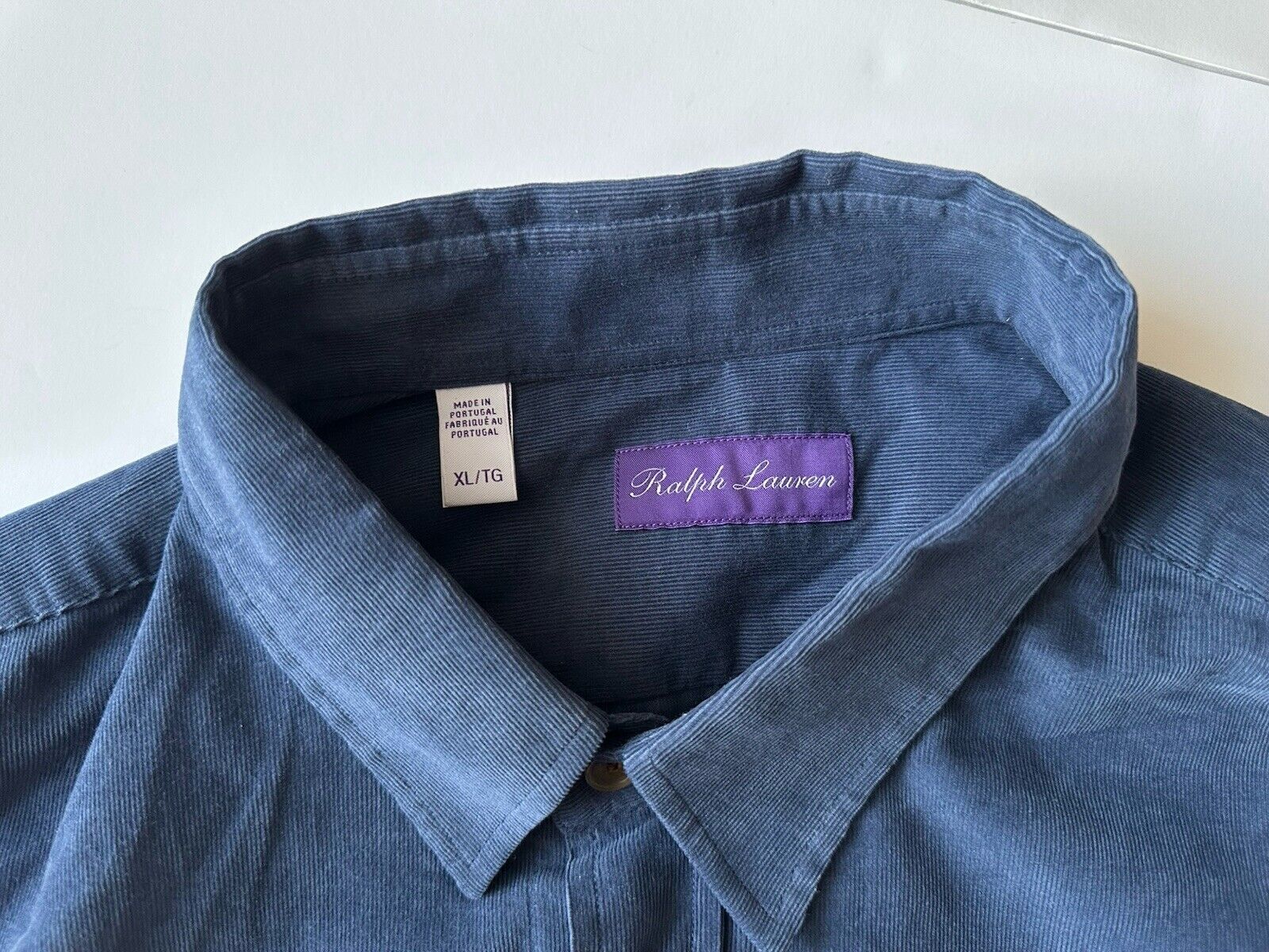 Ralph Lauren Purple Label Men's Long Sleeve Blue Shirt XL Portugal NWT $595