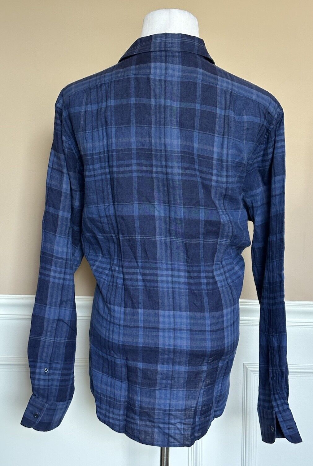 Ralph Lauren Purple Label Men's Long Sleeve Blue Shirt XL Portugal NWT $695