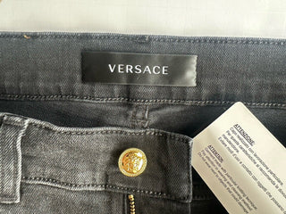 Versace Men’s Denim Stretch Black Jeans Size 32 US 1011835 NWT $800