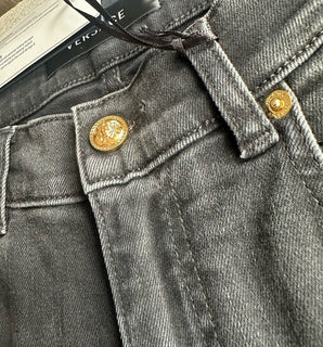 Versace Men’s Denim Stretch Black Jeans Size 32 US 1011835 NWT $800
