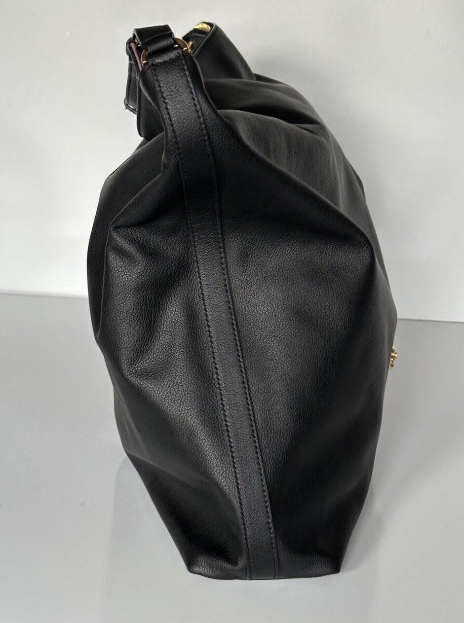 Versace Medusa Leather Black Hobo Bag 1014247 Italy NWT $1600