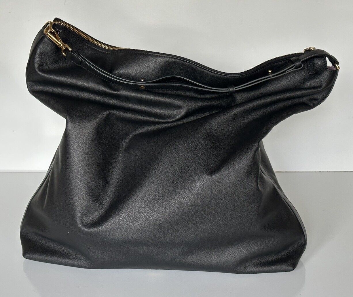 Versace Medusa Leather Black Hobo Bag 1014247 Italy NWT $1600