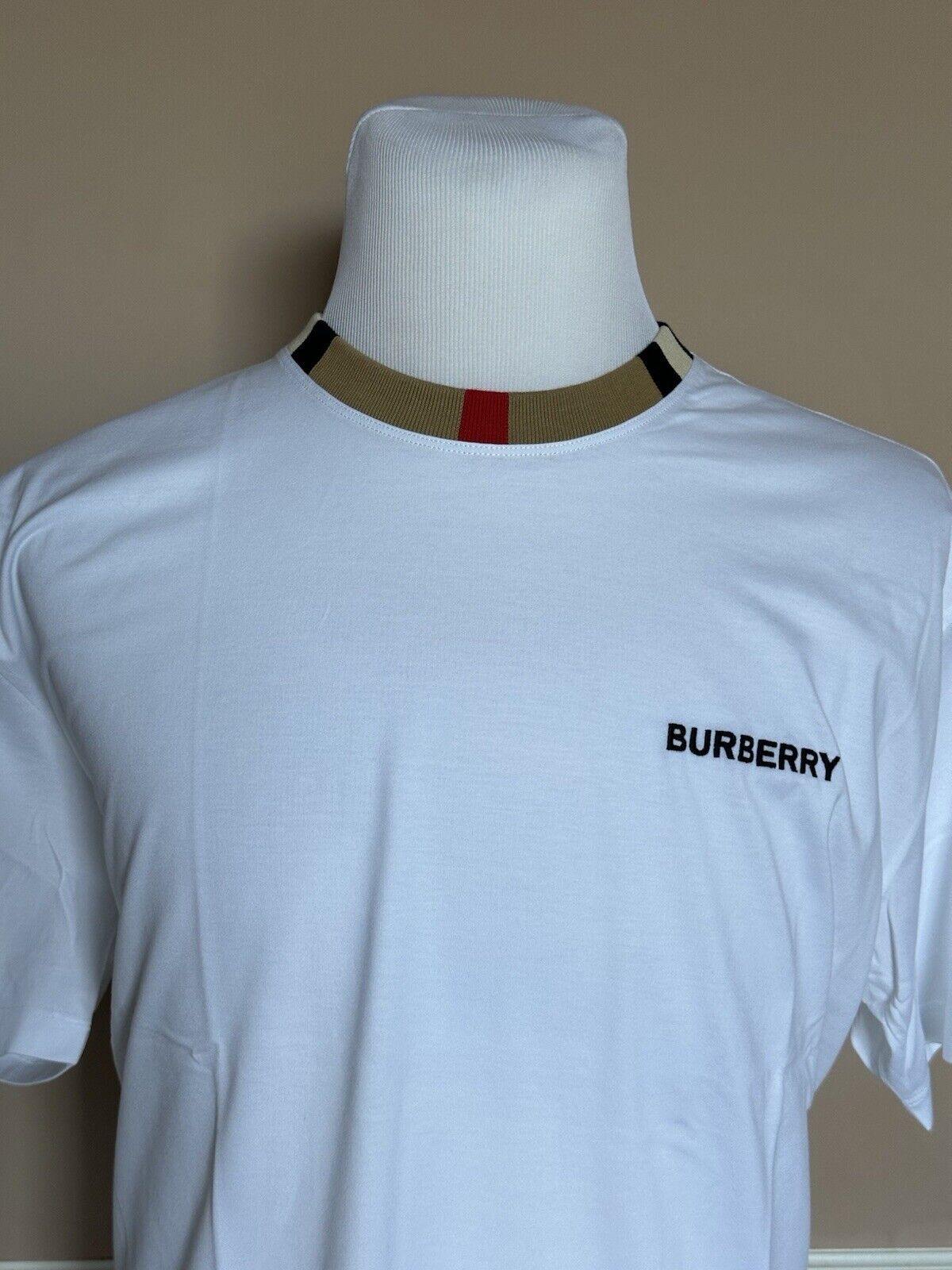 Burberry Jayson White Cotton T-shirt XS (Oversized) 8078115 NWT $370