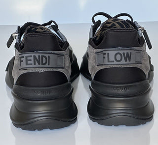 Fendi Flow Men's Black/Green Sneakers 11 US (Fendi 10) 7E1392 Italy NIB $995