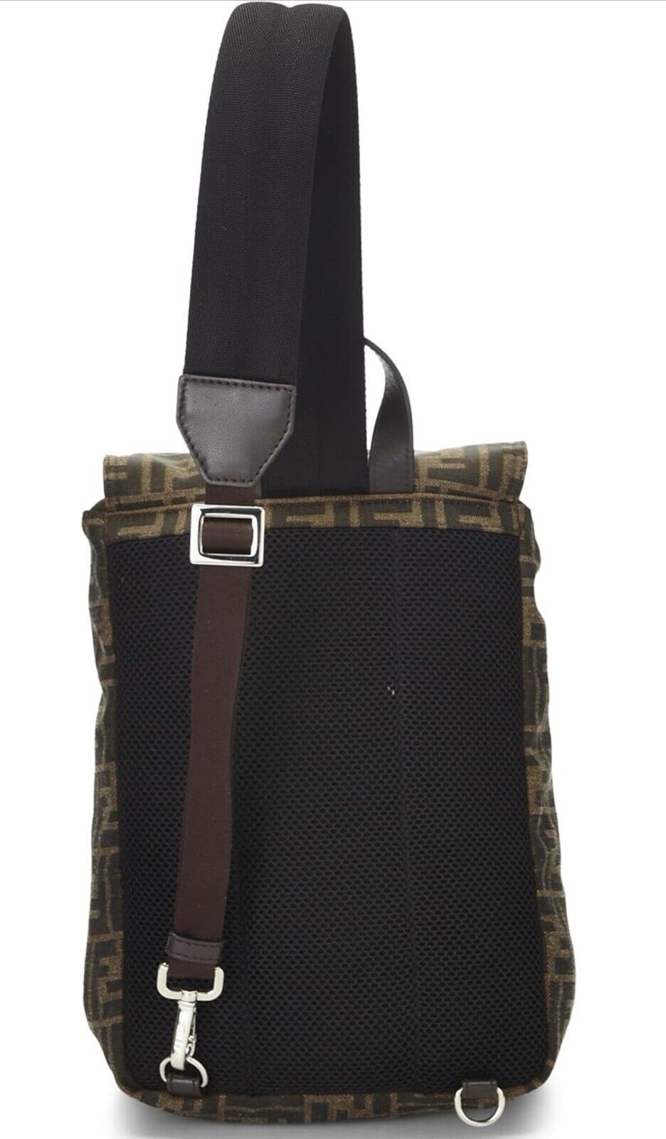 Fendi Fendiness Small Backpack Brown Made in Italy 7VZ067 NWT $1850