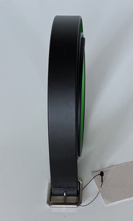 Bottega Veneta Reversible Leather Black/Green Belt 44/110 Italy 690693 NWT $490