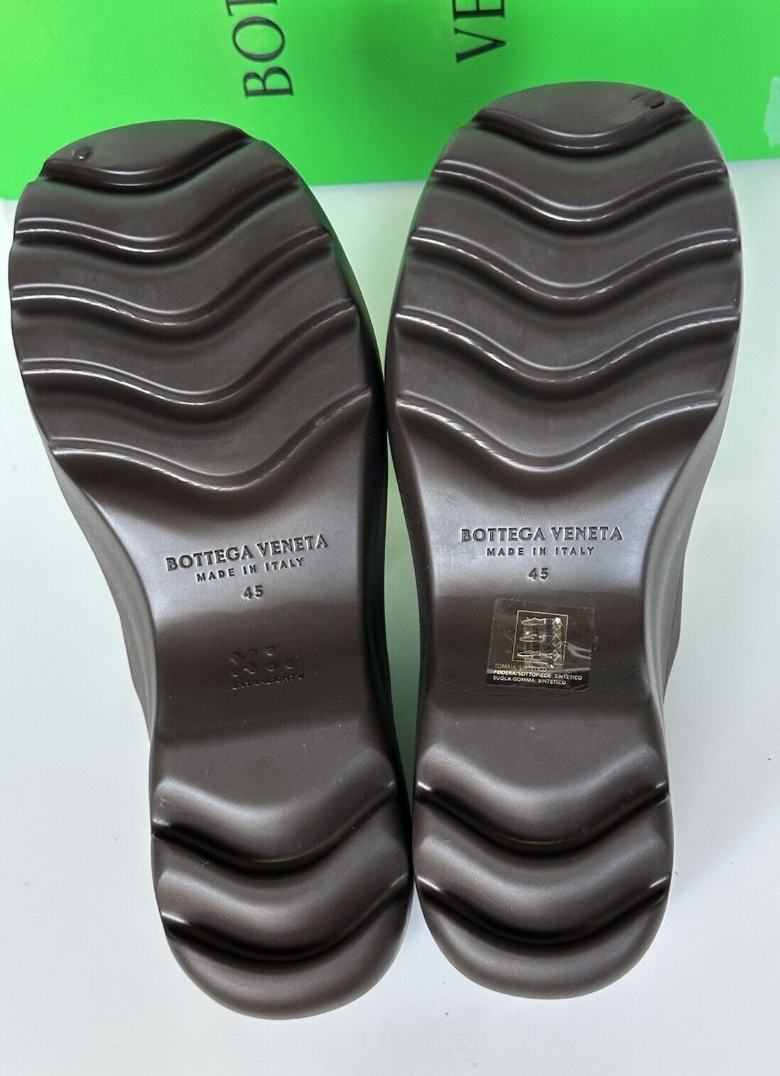 Bottega Veneta Rubber Fondant Sandals Clogs 12 US (45 Euro) 690102 NIB $650