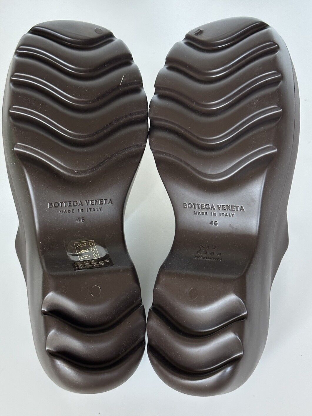 Bottega Veneta Rubber Fondant Sandals Clogs 13 US (46 Euro) 690102 NIB $650