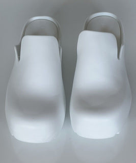 Bottega Veneta Rubber White Slipper Sandals Clogs 10 US (43 Eu) 690102 NIB $650