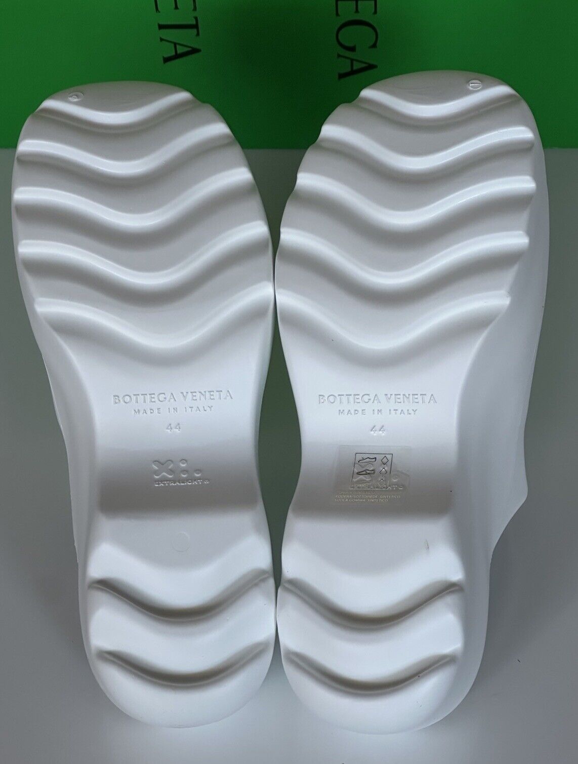 Bottega Veneta Rubber White Slipper Sandals Clogs 11 US (44 Eu) 690102 NIB $650