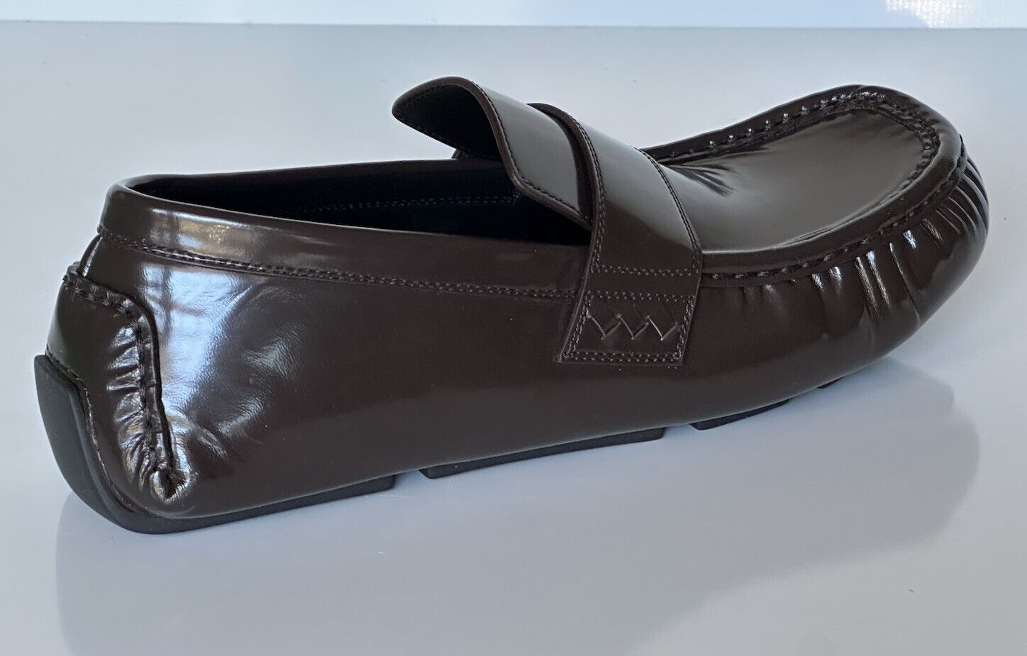 Bottega Veneta Men’s Leather Brown Moccasin Shoes 10 US (43 Eu) 741331 NIB $1050