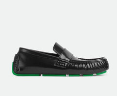 bottega veneta靴 Bottega Veneta Men's Leather Black Moccasin Shoes 9 US (42 Eu