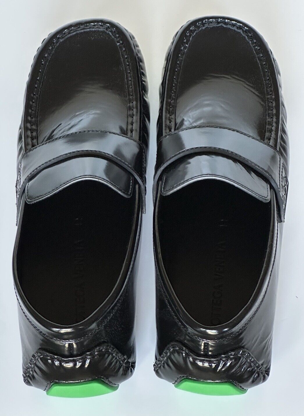 Bottega Veneta Men’s Leather Black Moccasin Shoes 9 US (42 Eu) 741331 NIB $1050