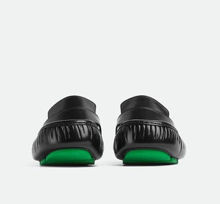 Bottega Veneta Men’s Leather Black Moccasin Shoes 9 US (42 Eu) 741331 NIB $1050