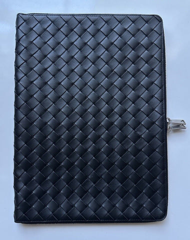 Bottega Veneta Intrecciato Calf Leather Document Case Black 676591 NWT $1600