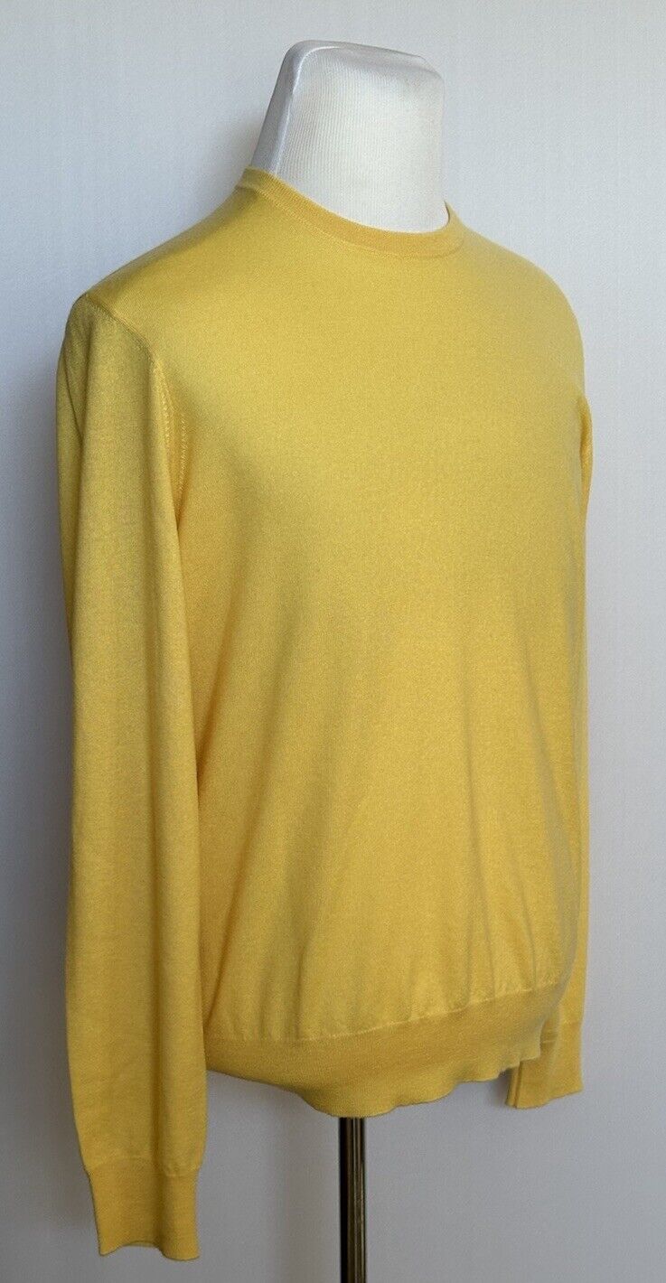 Ralph Lauren Purple Label Men's Cashmere Yellow Sweater Large Italy NWOT