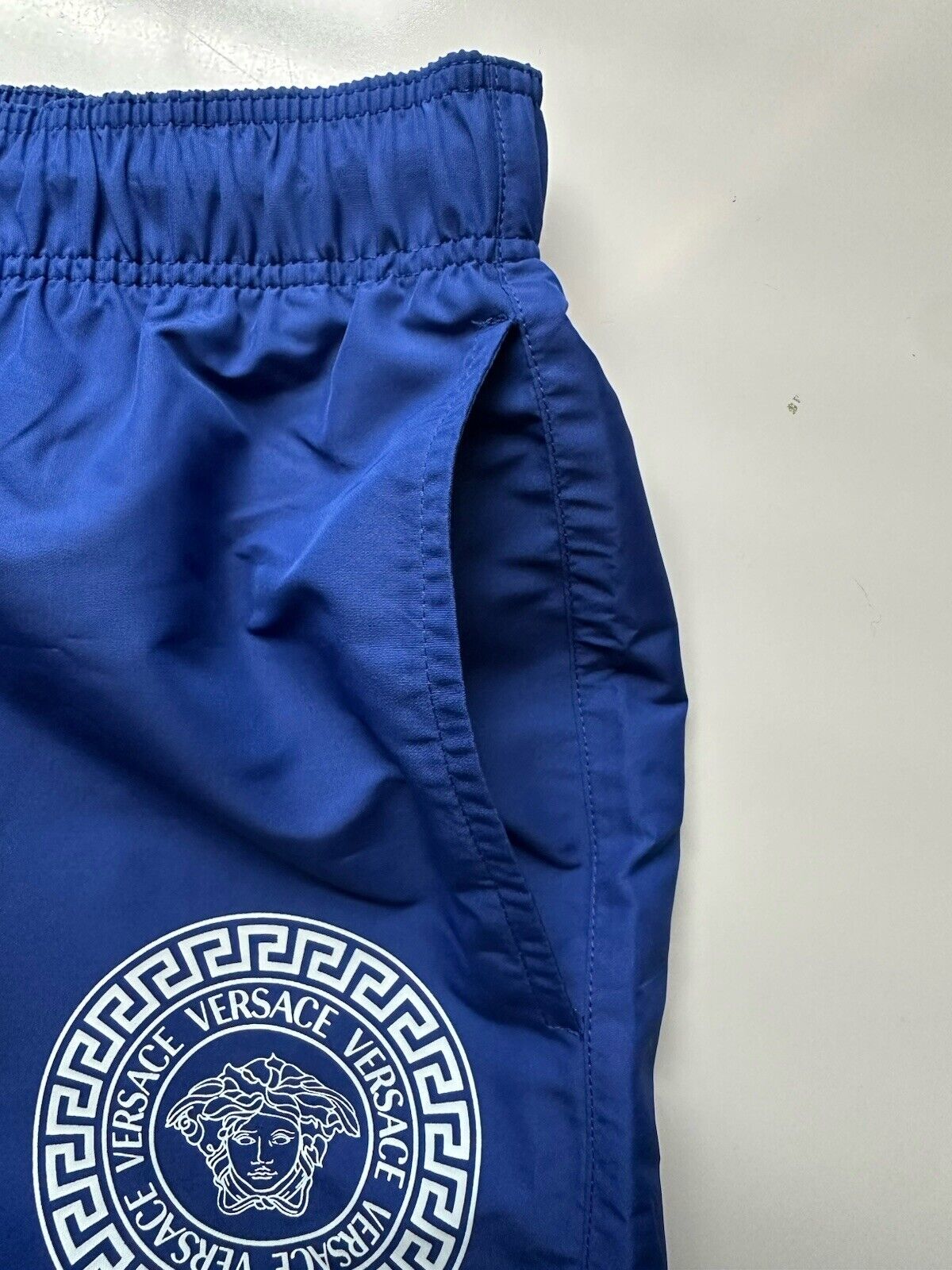 Versace Medusa Print Men's Blue Swim Shorts 5 (33”) IT 1006003 NWT $500