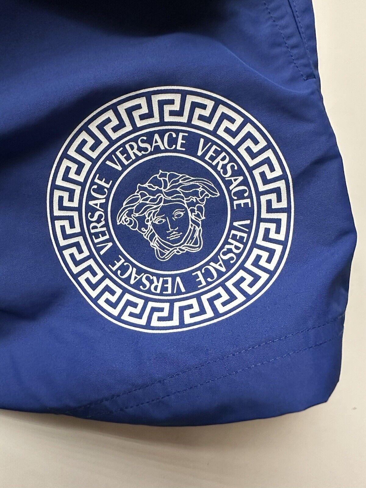 Versace Medusa Print Men's Blue Swim Shorts 5 (33”) IT 1006003 NWT $500