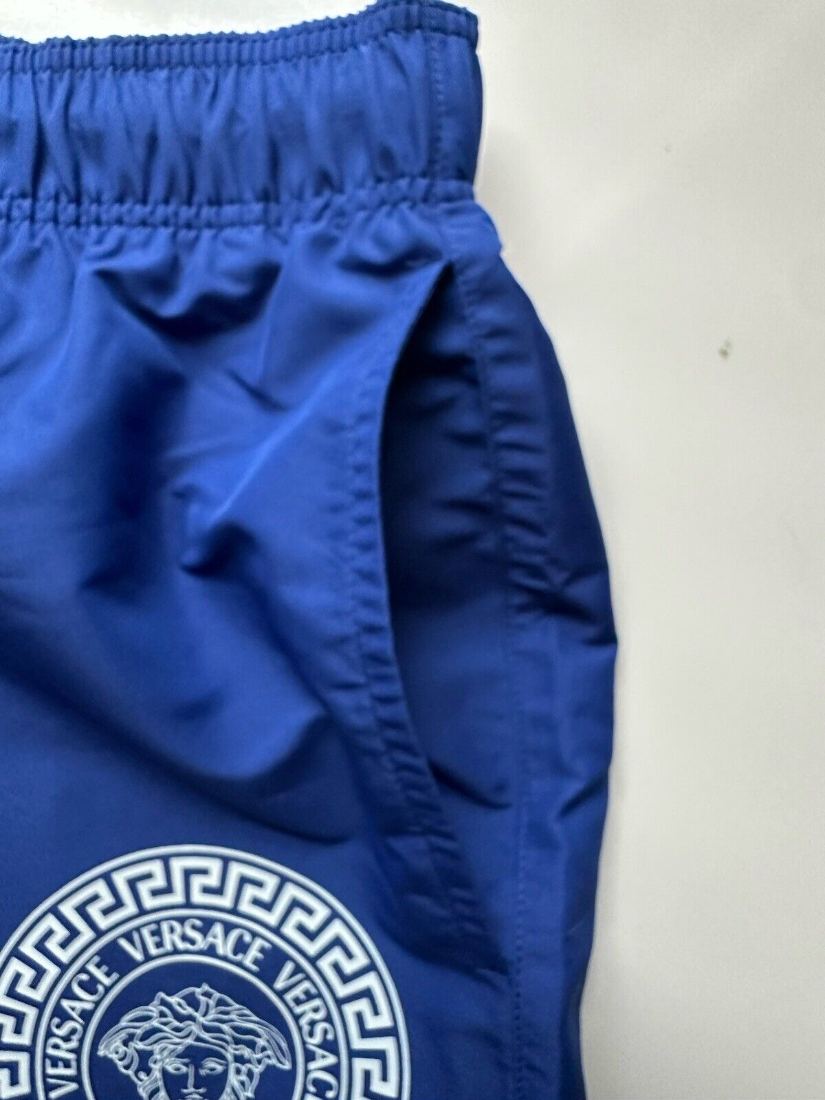 Versace Medusa Print Men's Blue Swim Shorts 6 (34”) IT 1006003 NWT $500