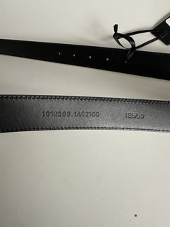 Versace Medusa-Buckle Brown Slim Calf Leather Belt 125 (50) IT 1012369 NWT $500
