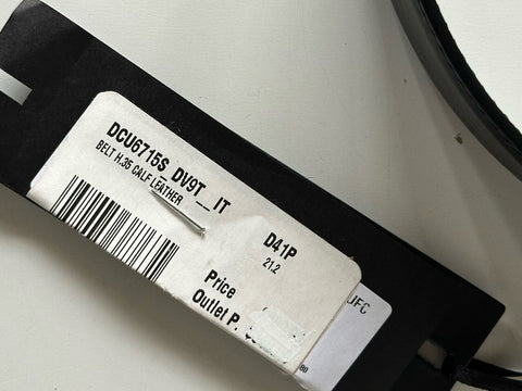 Versace Medusa-Buckle Black/Silver Leather Belt 110 (44) Italy DCU6715S NWT $680