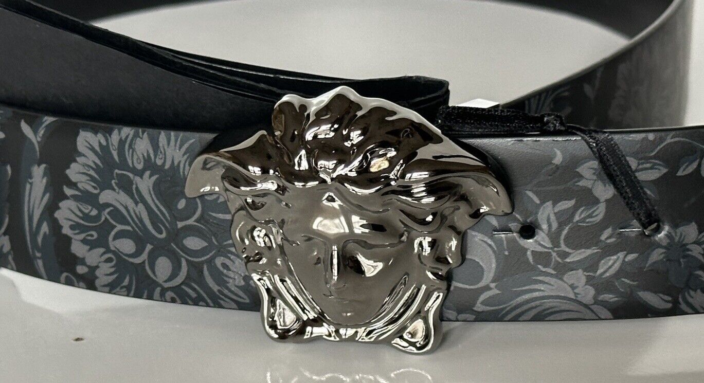 Versace Medusa-Buckle Reversible Leather Black Belt 85 (34) IT DCU6705 NWT $650