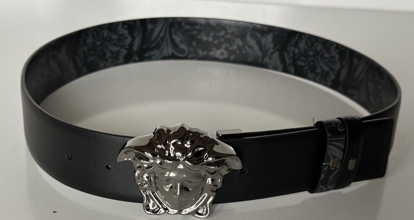 Versace Medusa-Buckle Reversible Leather Black Belt 85 (34) IT DCU6705 NWT $650