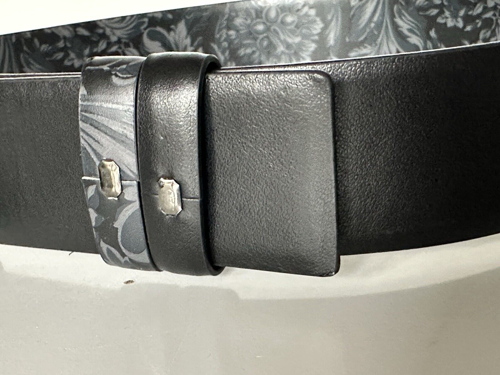 Versace Medusa-Buckle Reversible Leather Black Belt 85 (34) IT DCU6705 NWT $650