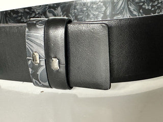 Versace Medusa-Buckle Reversible Leather Black Belt 80 (32) IT DCU6705 NWT $650