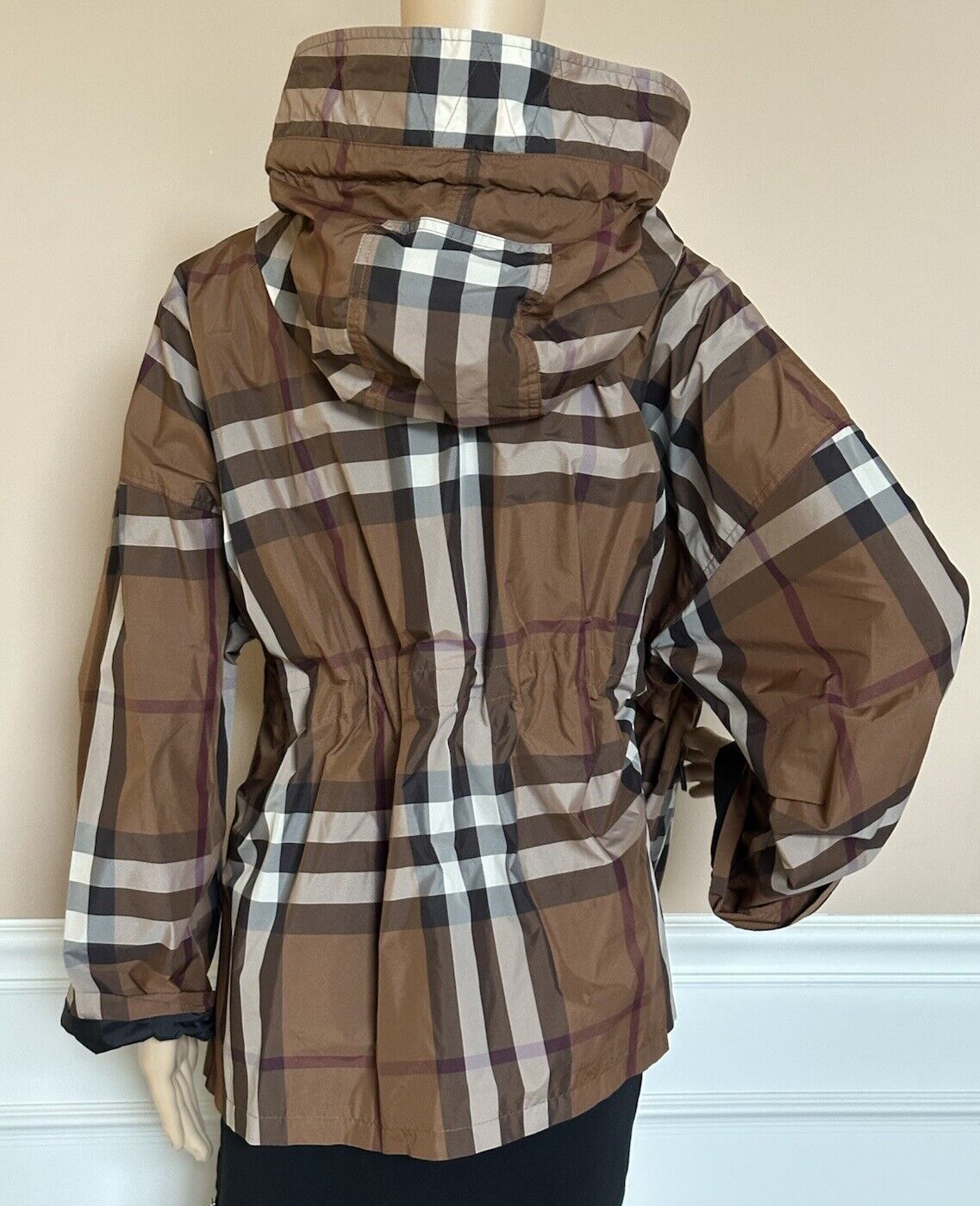 Burberry Dark Birch Brown Check Women’s Jacket 8049804 8 US (42 Euro) NWT $1350