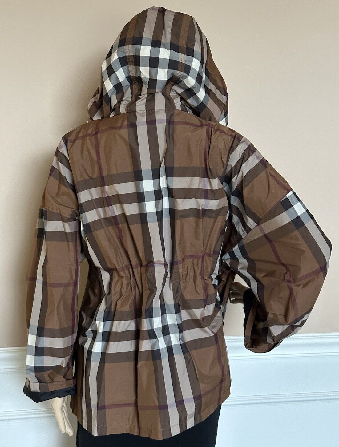 Burberry Dark Birch Brown Check Women’s Jacket 8049804 8 US (42 Euro) NWT $1350