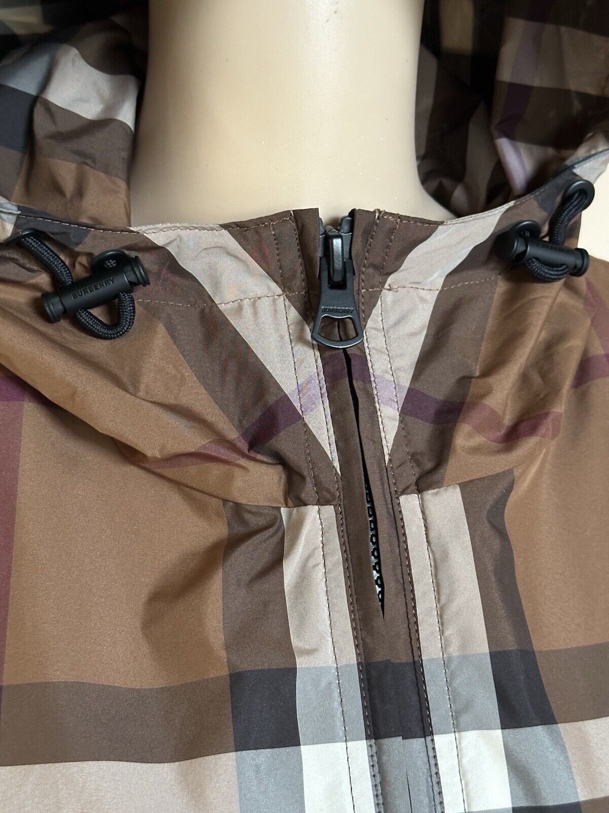 Burberry Dark Birch Brown Check Women’s Jacket 8049804 8 US (42 Euro) NWT $1350