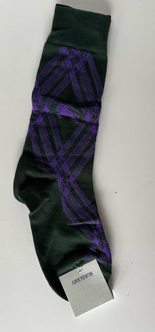 Burberry 3 Bar Socks Wine/Royal M (8-10 US / 38-40 Euro) 8079927 NWT $140