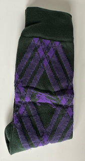 Burberry 3 Bar Socks Wine/Royal M (8-10 US / 38-40 Euro) 8079930 NWT $140