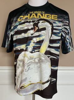 Burberry Swan Men’s Polyester T-shirt L (Oversized) 8077873 Italy NWT $910