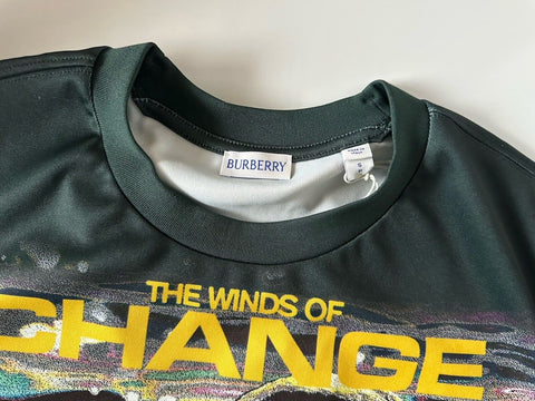 Burberry Swan Men’s Polyester T-shirt L (Oversized) 8077873 Italy NWT $910