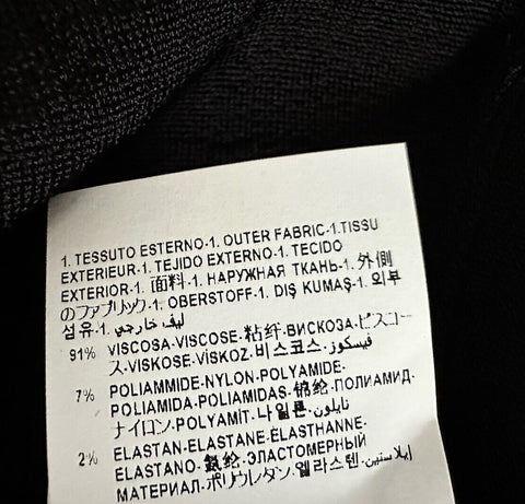 Versace Crocodile Texture Black Top Knit Sweater 6 US 40 Italy 1011299 NWT $1225